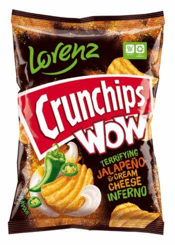 LORENZ CRUNCHIPS kartulikrõpsud jalapeno ja toorjuustuga 110g