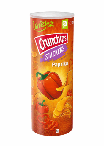 CRUNCHIPS STACKERS kartulikrõpsud paprikaga 175g