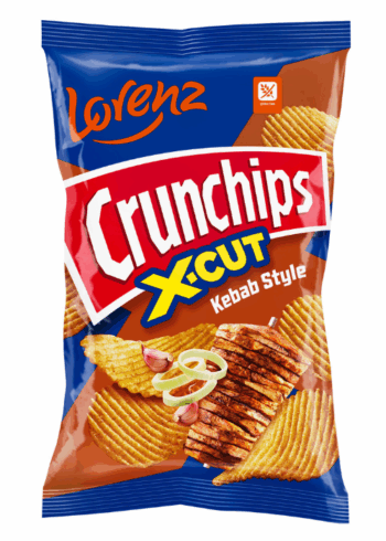 CRUNCHIPS X-CUT kartulikrõpsud kebabiga 130g